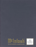 McIntosh MQ-108 - Owners manual